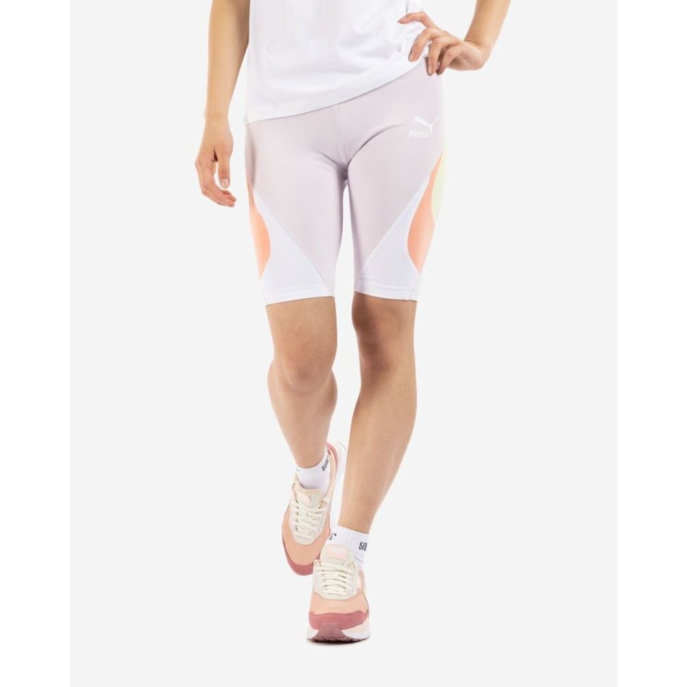 Puma Women's Athletic Mismatch Color Blocked Bike Shorts Size XS